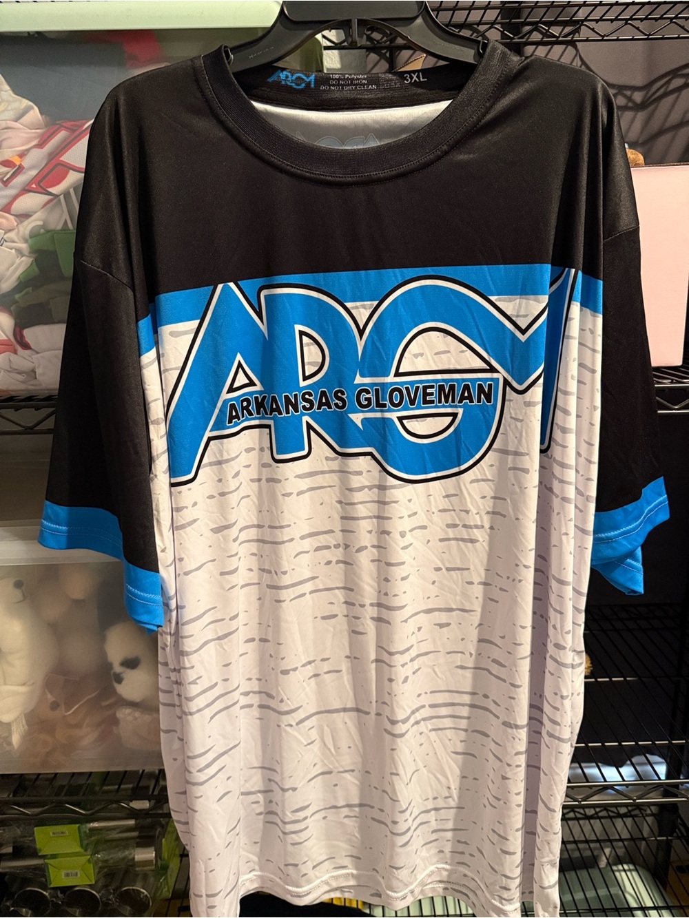 Arkansas Gloveman ARG Short Sleeve Sports Tee - Black & Blue
